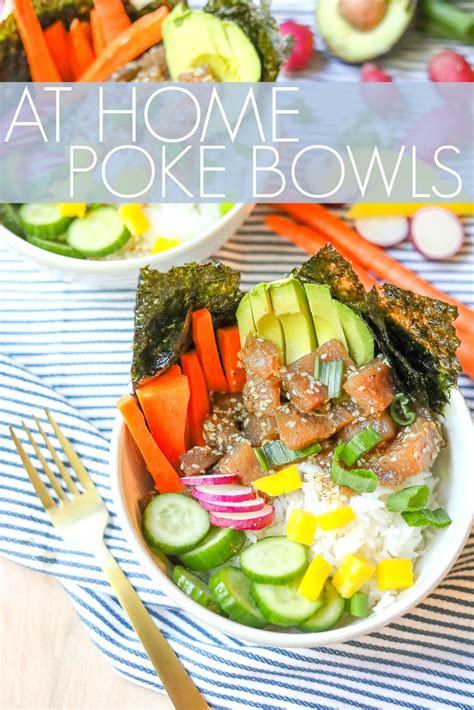 How To Make A Healthy Fresh Poke Bowl At Home Simply Taralynn