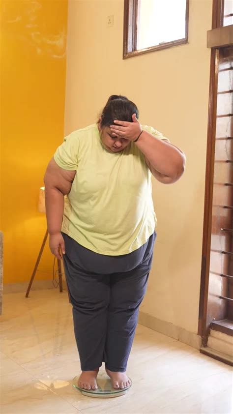 Unhappy Overweight Indian Obese Woman Sh Stock Video Pond5
