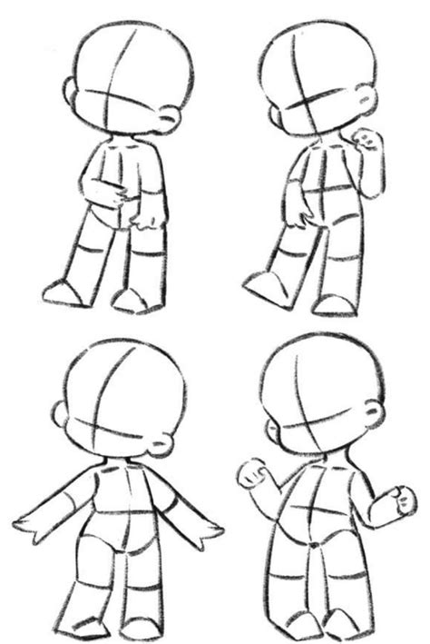 Pin By Tiara Mosely On Poses In 2024 Chibi Drawings Chibi Sketch Drawing Base