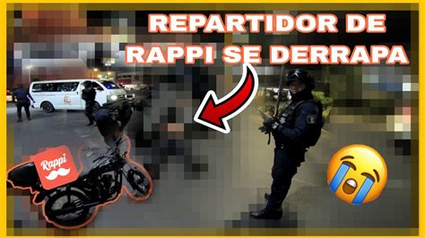 Se Derrapa Repartidor De Rappi Lo Auxiliamos Youtube