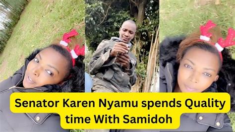 Senator Karen Nyamu Spends Quality Time With Samidoh Samidoh