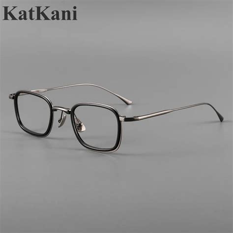 Katkani Square Titanium Eyeglasses Fuzweb