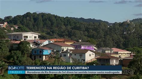 Moradores Relatam Tremores De Terra Em Rio Branco Do Sul Paran G