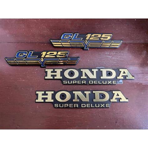 Jual EMBLEM TANGKI GL SET EMBLEM BOK AKI GL 125 Shopee Indonesia