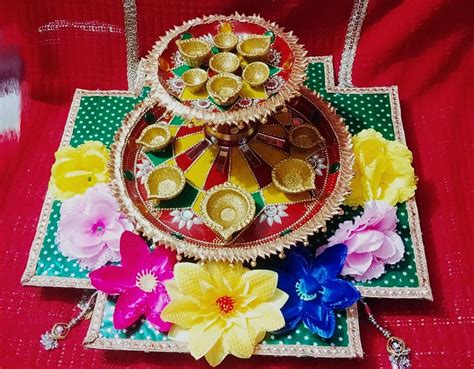 Diy Three Layers Of Aarti Thali Decorating Decor Diy Home Decor