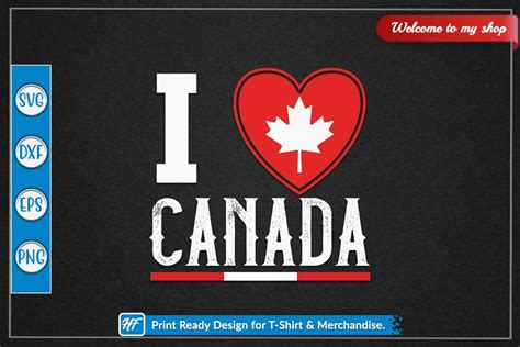 I Love Canada Graphic by HeavenFair · Creative Fabrica