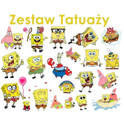 Tatua E Dla Dzieci Zmywalne Spongebob