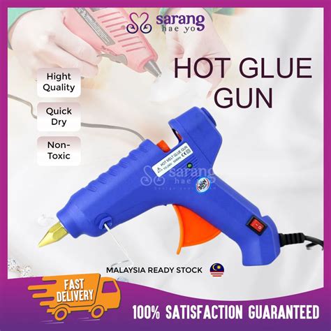 80W Hot Melt Glue Gun Pistol Gam Panas 110 240V Gam Pistol Saiz Besar Hot Glue Gun Gam Lebur