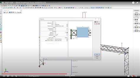 Hse Structural Software Steel Overhead Truss Aashto Lts Youtube