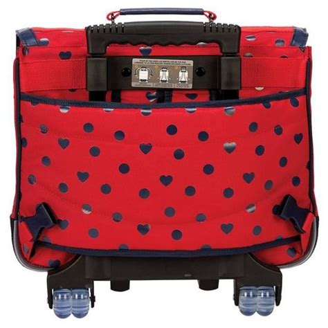 Cartable Roulettes Tann S Alice Rouge Cm Compartiments