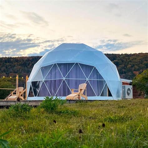 China Glamping Geodesic Shpere PVC Dome Tent House Manufacturer And