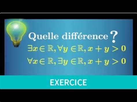 Quantificateur N Gation Que Se Passe T Il Si On Permute Il Existe