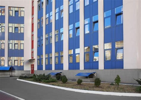 Premium Photo | Exterior of modern school building