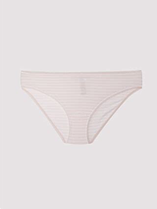 Striped Bikini Panties S Z LHK LC Waikiki