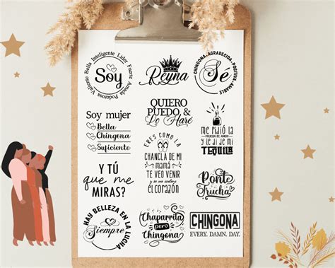 12 Latina SVG Design Bundle Chingona Svg Reyna Svg Latina Etsy