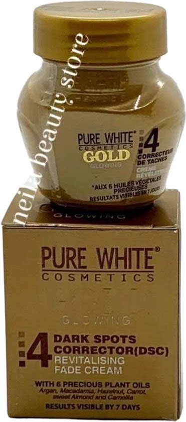 Pure White Gold Glowing No Dark Corrector Fade Cream Ml Bol