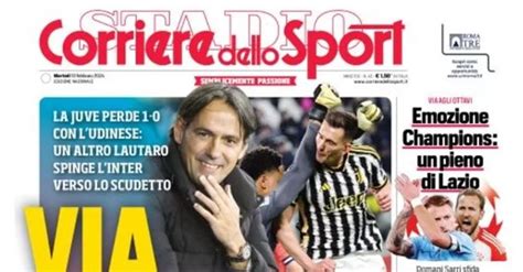 EDICOLA CdS Juve Perde Con Udinese Inter Via Libera Ed Ecco Taremi