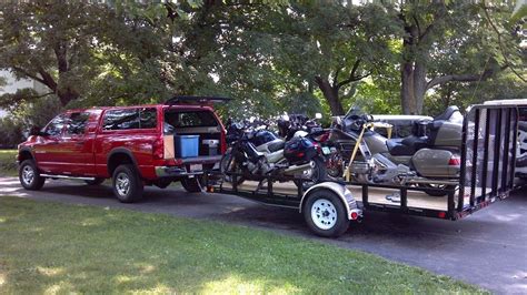 3 Bikes In A 5x8 Enclosed Trailer Adventure Rider