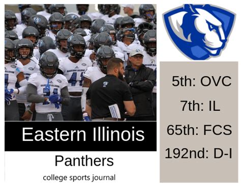 2019 NCAA Division I College Football Team Previews: Eastern Illinois Panthers - The College ...