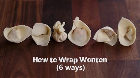 How To Wrap Wonton Common 6 Ways Youtube