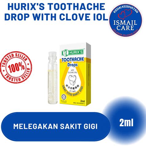 Hurixs Toothache Drops Ubat Titis Sakit Gigi Shopee Malaysia