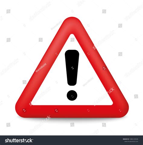 Warning Red Sign Attention Sign Vector Vector De Stock Libre De