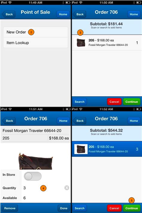 Ring Up Items Onto Pos Orders Via Ios App Retailops