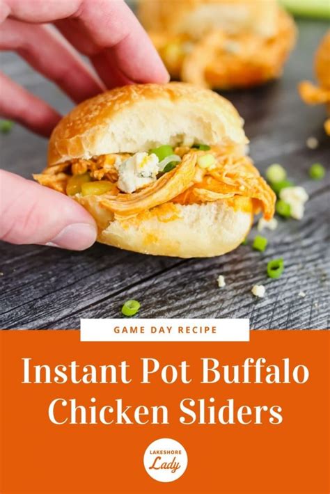 Instant Pot Buffalo Chicken Sliders