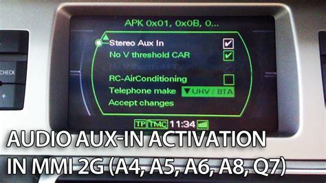 Audi Mmi G Aux Audio Source Activation And Wiring Mr Fix Info