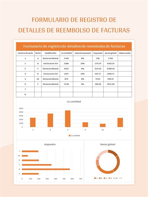 Plantilla De Excel Formulario De Registro De Detalles De Reembolso De