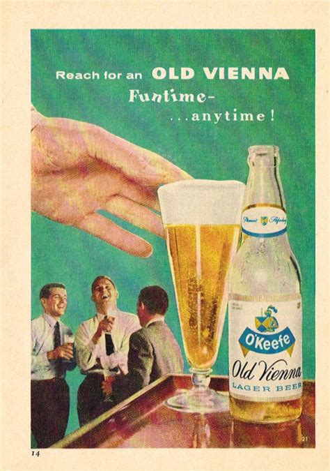 Item 22982 1961 Old Vienna Lager Beer Paper Ad