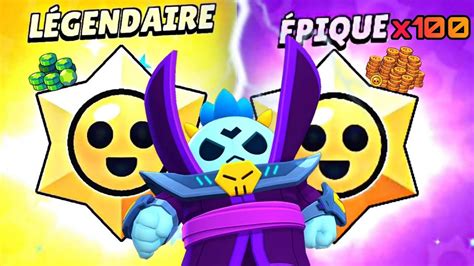 JE FAIS UN MEGA PACK OPENING SUR BRAWL STARS 100 PRIX STARS YouTube