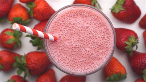 Haz Este Delicioso JUGO De FRESA Con Leche YouTube