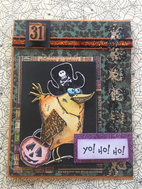 Bird Crazy Halloween Card Used Lots Of Sizzix And Tim Holtz Products