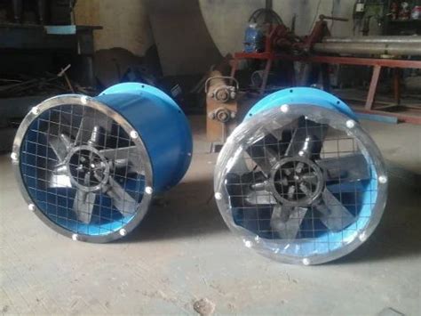 Stainless Steel Axial Flow Fans For Industrial Capacity Cfm To