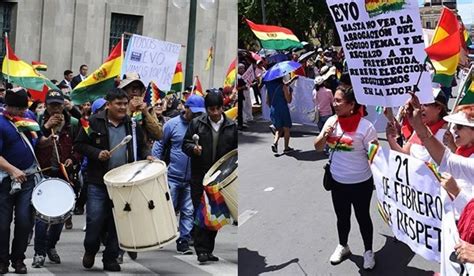 Marchas A Favor Y En Contra De Evo Morales Al Cumplir 12 Años De Gobierno Nodal