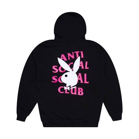 Anti Social Social Club x Playboy Remix Hoodie Black | PLUS