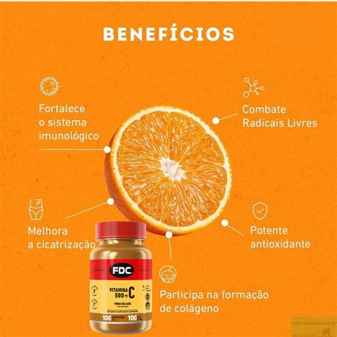 Vitamina C Ação Prolongada Premium 500mg 100 Cp Time Release Mercado