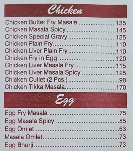 Menu of Olympia Coffee House, Colaba, Mumbai