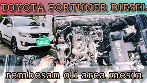 Kebocoran Oli Mesin Toyota Fortuner YouTube