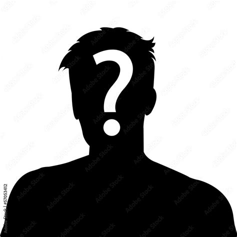 Anonymous Man Profile Picture Stock Vektorgrafik Adobe Stock