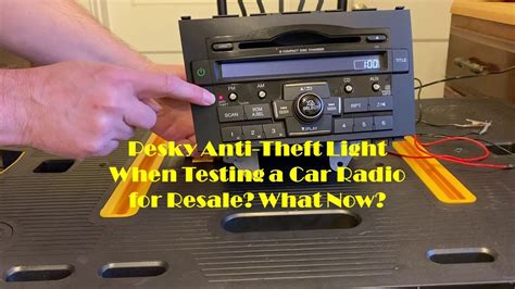 Why Anti Theft Light Blinking And Car Won T Start