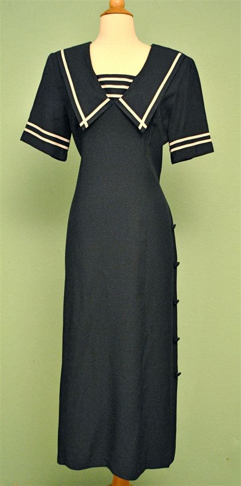 Sailor Dress For 1950s Rockabilly Pinups 40s Style Dresses 40s