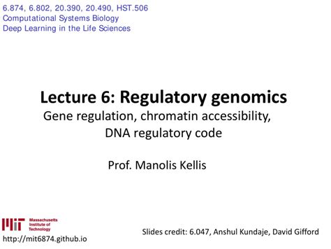 Ppt Lecture 6 Regulatory Genomics Gene Regulation Chromatin