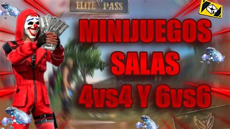 Free Fire En Vivo Salas Privadas Vs Y Pvp Minijuegos