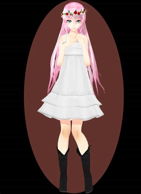 Mmd Tda Chiffon Dress Luka By Bellmoon1917 On Deviantart