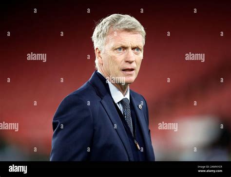 West Ham United manager David Moyes Stock Photo - Alamy