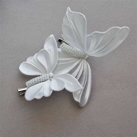 Set Of 5 Bridal Butterfly Clips Bridal Butterfly Hair Pin Etsy