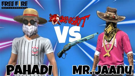 V Custom Pahadi Vs Mr Jaanu Op Headshot Challenge Youtube