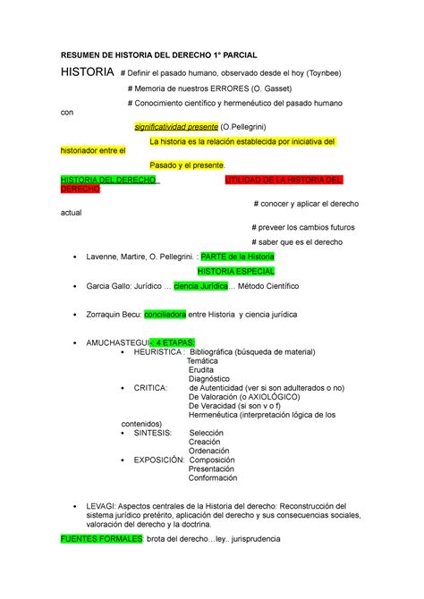 Resumen DE Historia DEL Derecho 1 RESUMEN DE HISTORIA DEL DERECHO 1